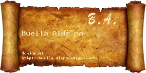 Buella Aléna névjegykártya